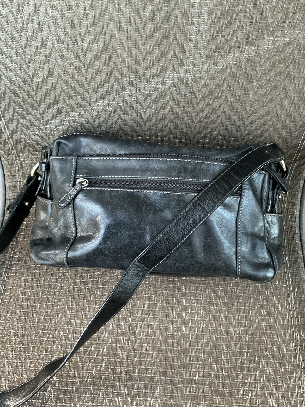 Giani Bernini Black Leather Shoulder Bag